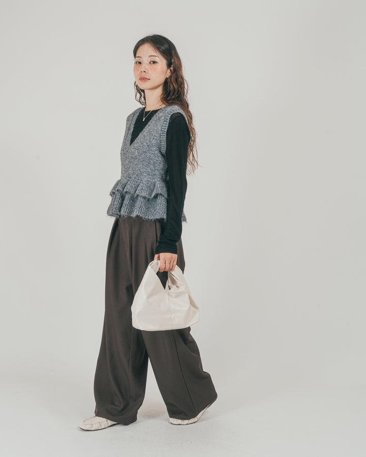 2Way モヘアダブルFrillベスト