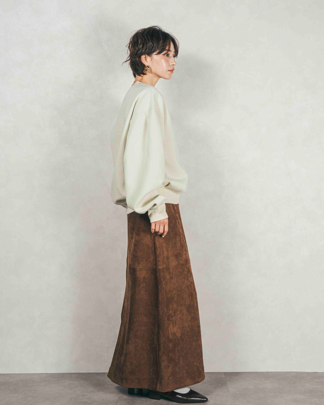 裏起毛フロッキーLogoスウェット (LIME)