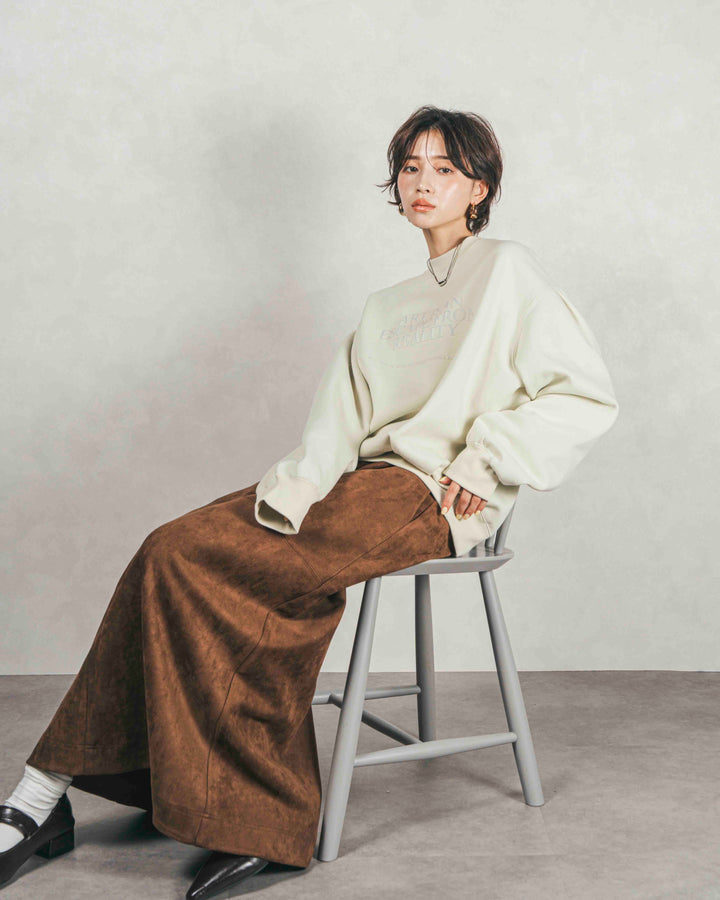 裏起毛フロッキーLogoスウェット (LIME)