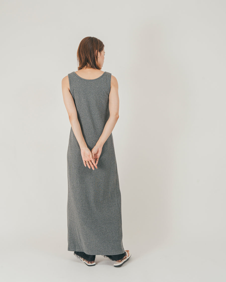 ［SET］フロントデザインジレワンピ + サテン裾レース Relaxパンツ（2SET）