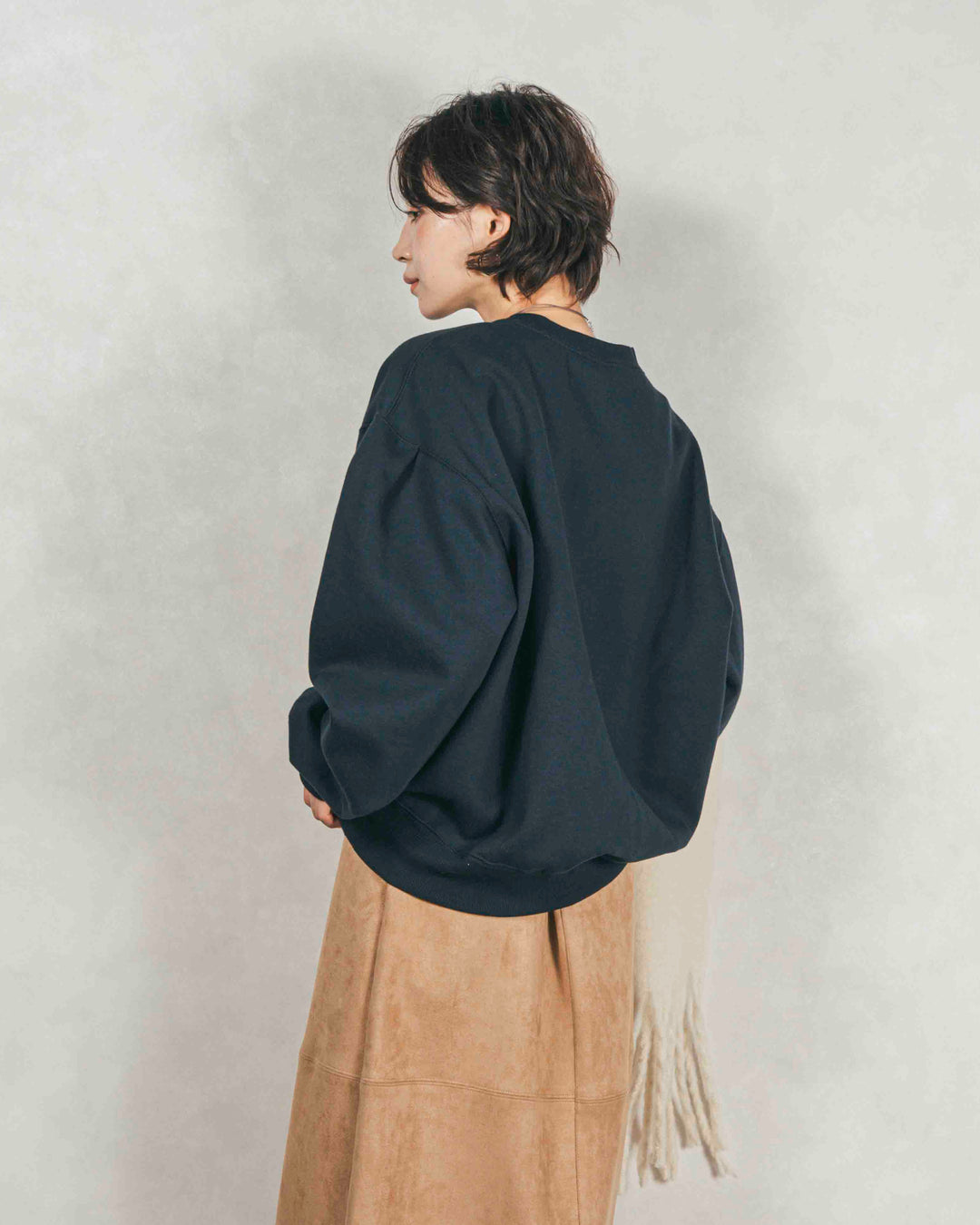 裏起毛フロッキーLogoスウェット (NAVY)