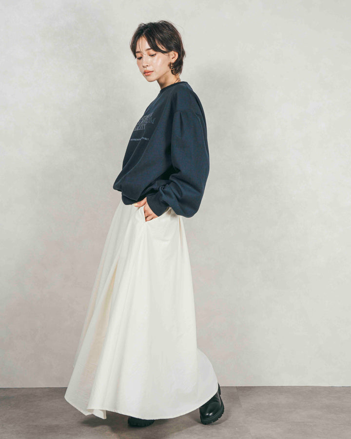 アシメFlareタックスカート (OFF)