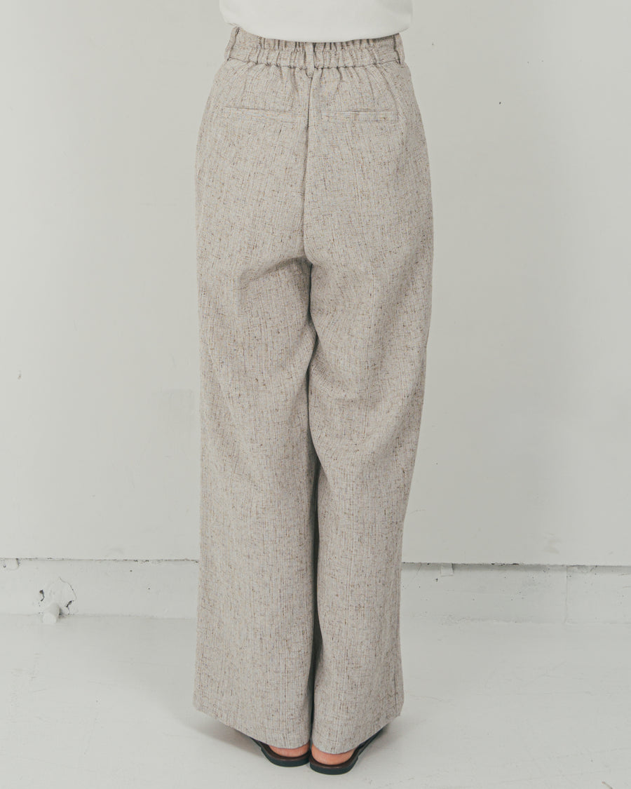 Tweedダブルタックパンツ