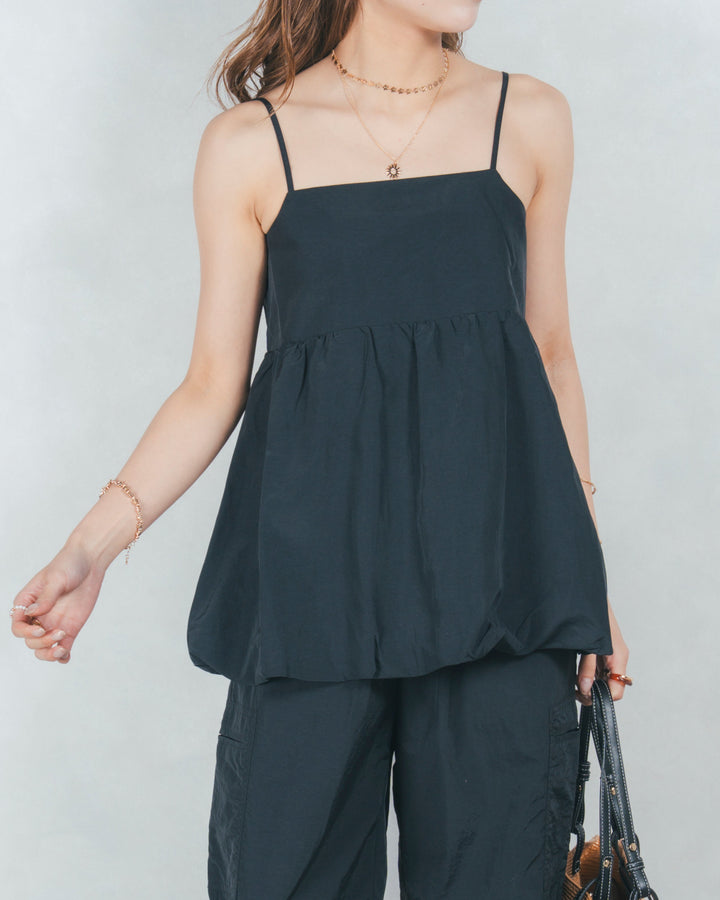 ナイロンバルーンキャミ (BLACK)