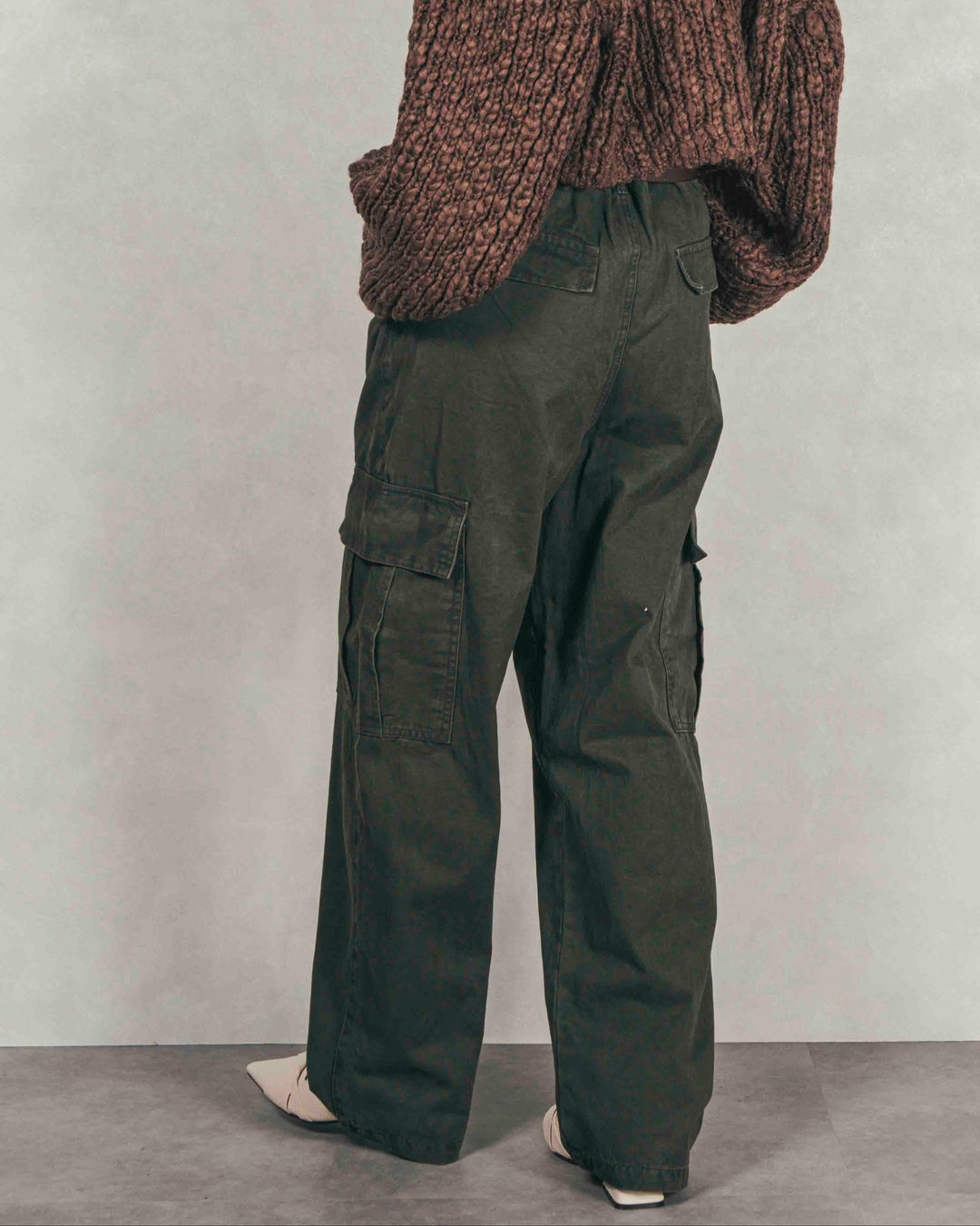 ピグメントツイルカーゴパンツ (KHAKI)