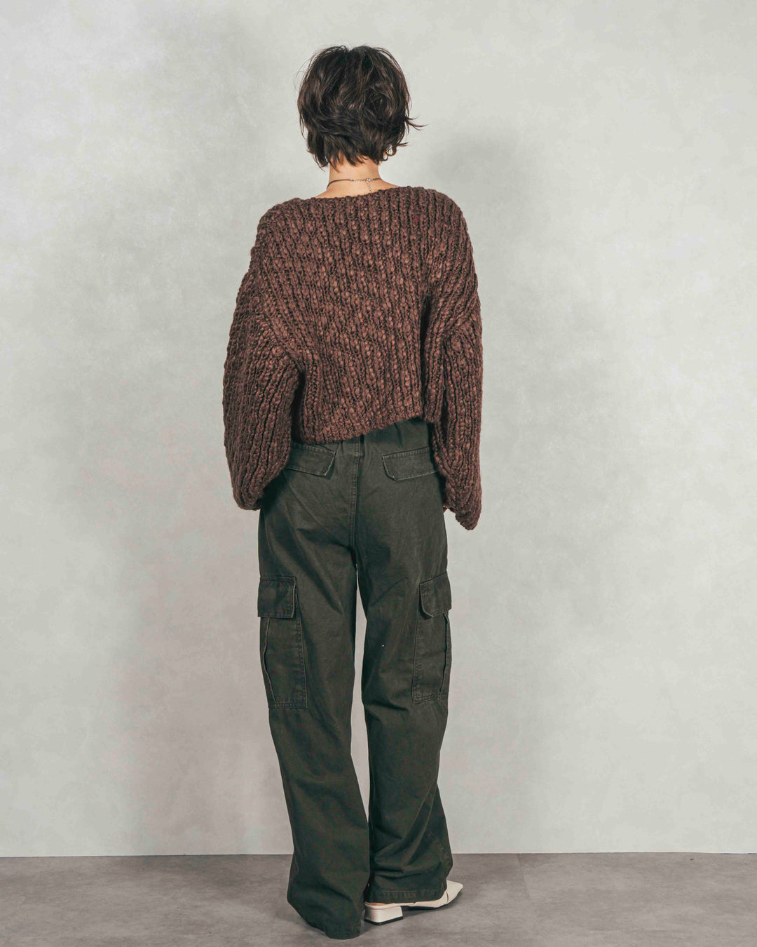 ピグメントツイルカーゴパンツ (KHAKI)