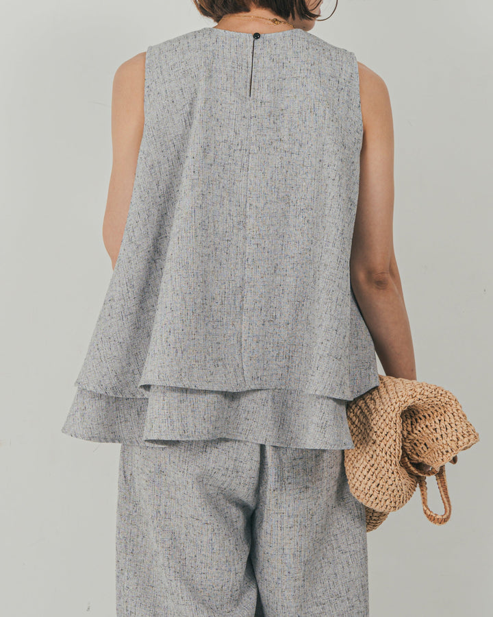 Tweedノースリティアードタンクトップ