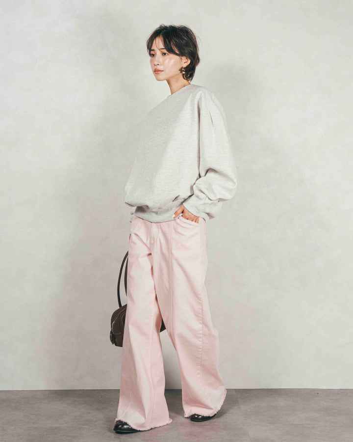 裏起毛フロッキーLogoスウェット (OATMEAL)