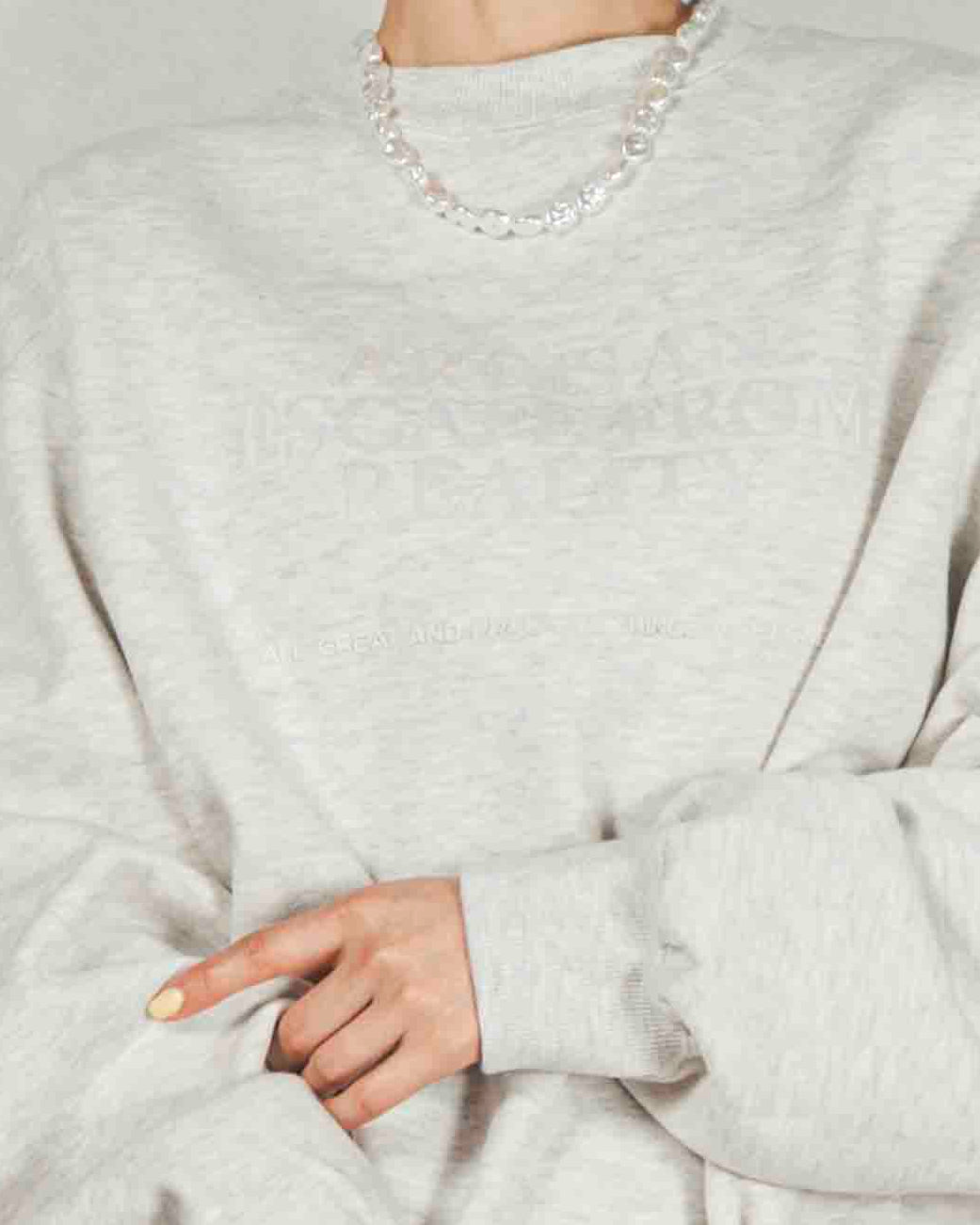 裏起毛フロッキーLogoスウェット (NAVY)