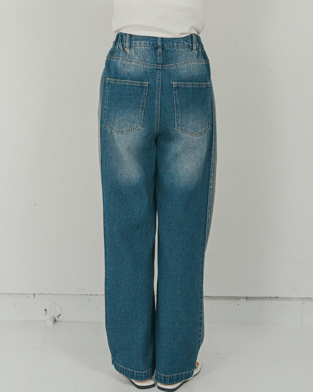 10oz サイドタック リラックスデニムパンツ