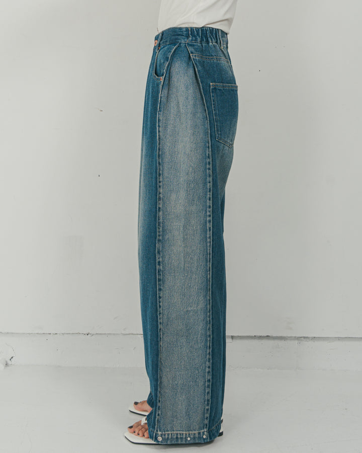 10oz サイドタック リラックスデニムパンツ