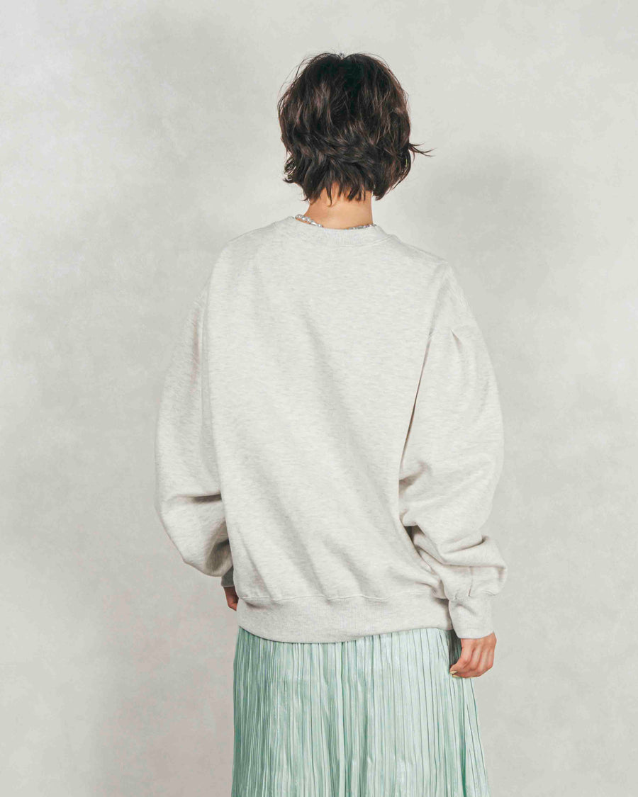 ［SET］フロッキーLogoスウェット+シャイニーサテンプリーツスカート（2SET）