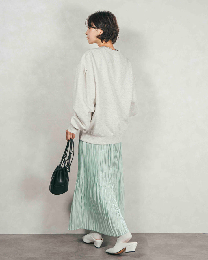 シャイニーサテンプリーツスカート