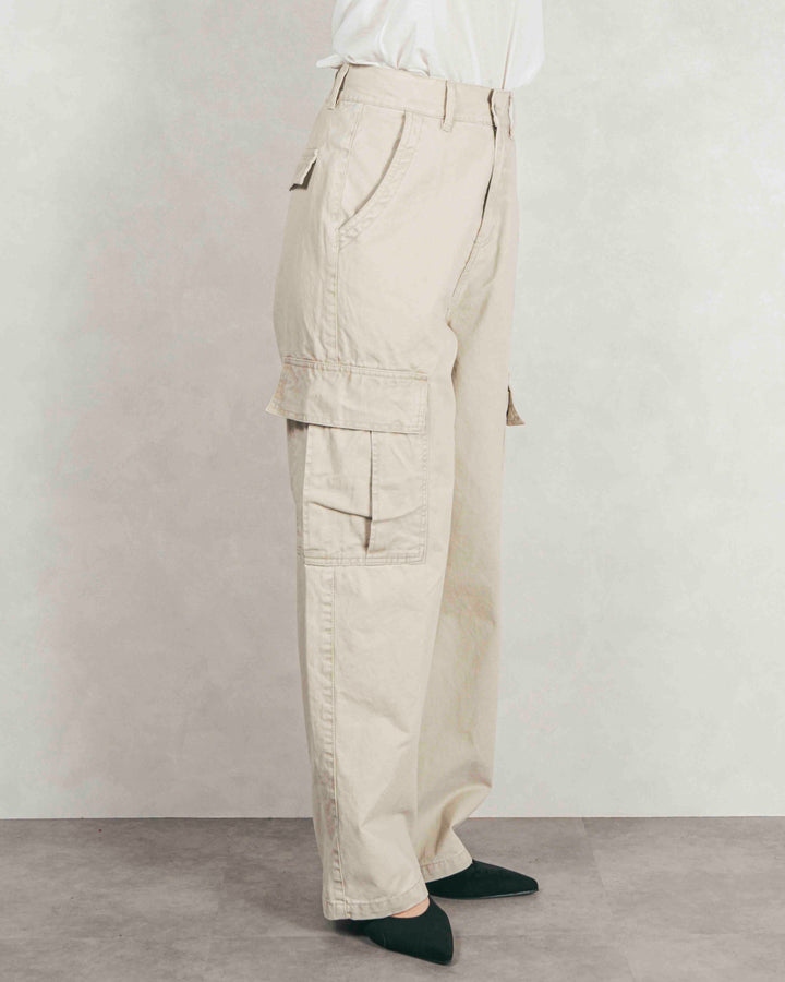 ［SET］ボリュームチャンキースラブ クロップドニット+ピグメントツイルカーゴパンツ（2SET）