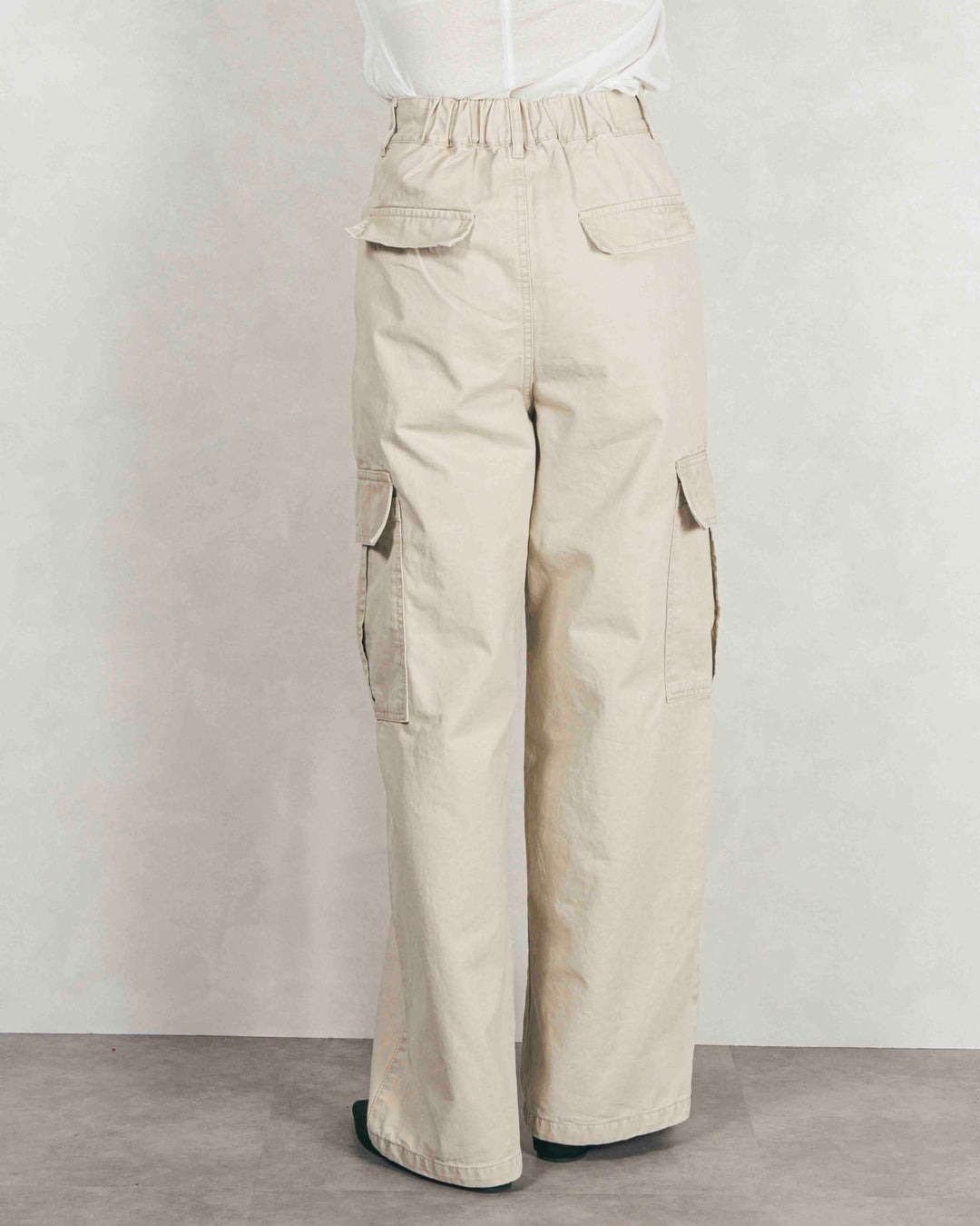 ［SET］ボリュームチャンキースラブ クロップドニット+ピグメントツイルカーゴパンツ（2SET）