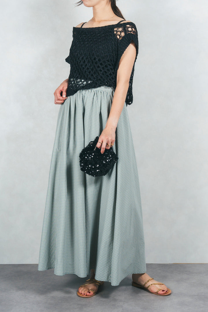 ［SET］2-Way Uネックメッシュニットベスト+［カップ付き］ヘルシーフィットリブキャミ（2SET）