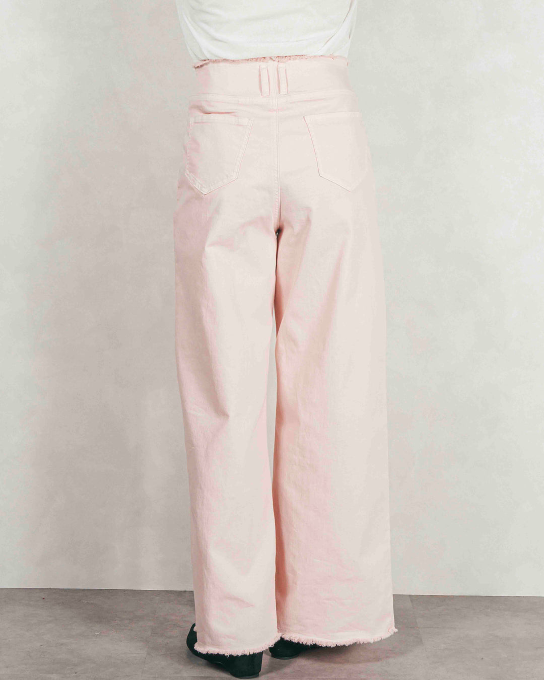 ［SET］ボリュームチャンキースラブ クロップドニット+センターシーム リラックスカラーデニム（2SET）