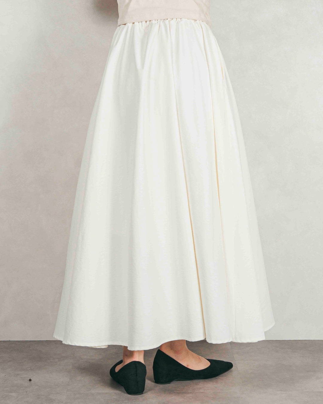 ［SET］ボリュームチャンキースラブ クロップドニット+アシメFlareタックスカート（2SET）