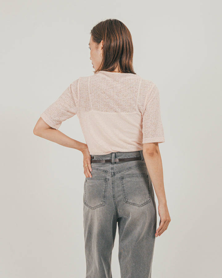 ［SET］カットレース ドレープTee + 接触冷感 10oz裾レースデニム（2SET）