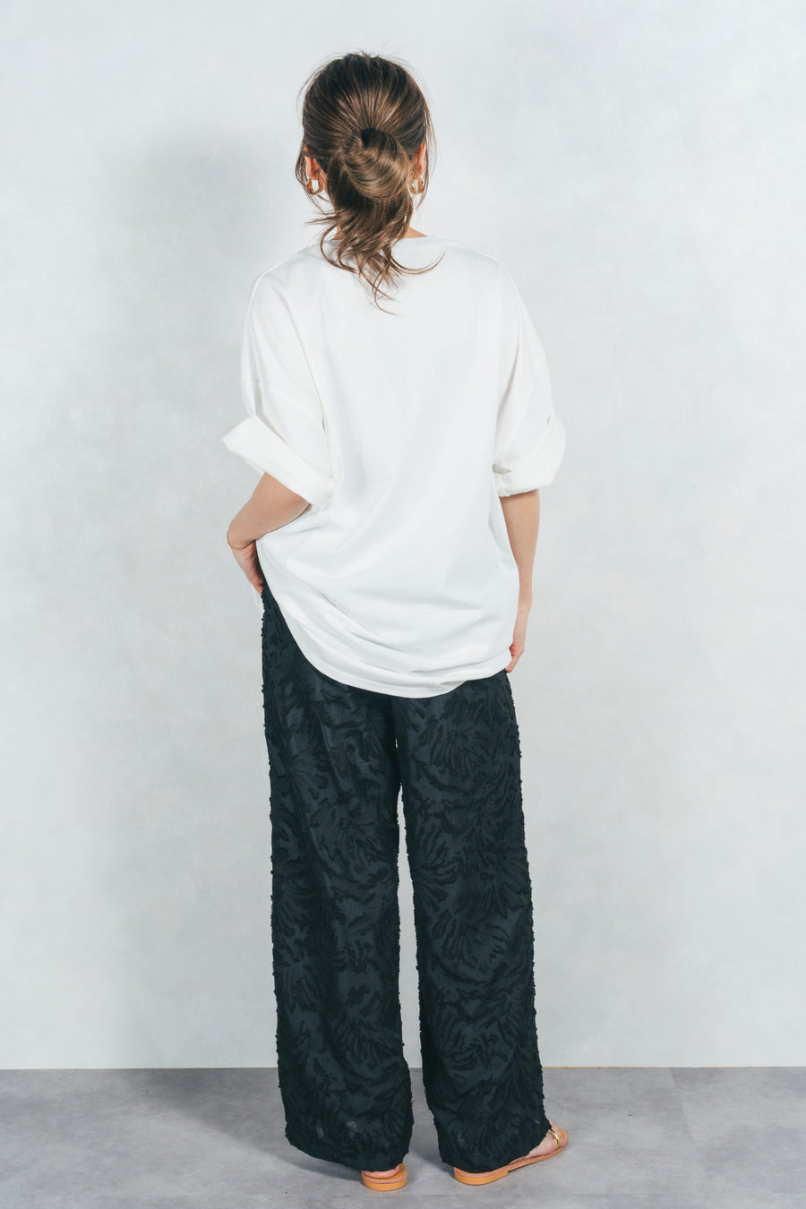 ［SET］サンセットグラフィックT+フリンジジャガードリラックスパンツ（2SET）