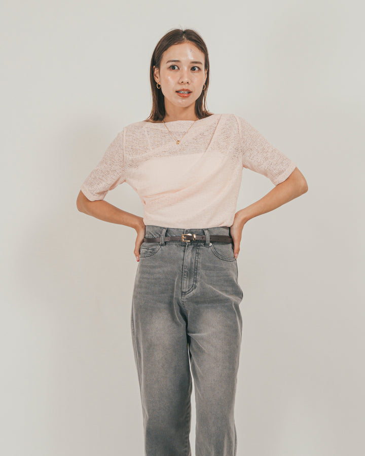 ［SET］カットレース ドレープTee + 接触冷感 10oz裾レースデニム（2SET）