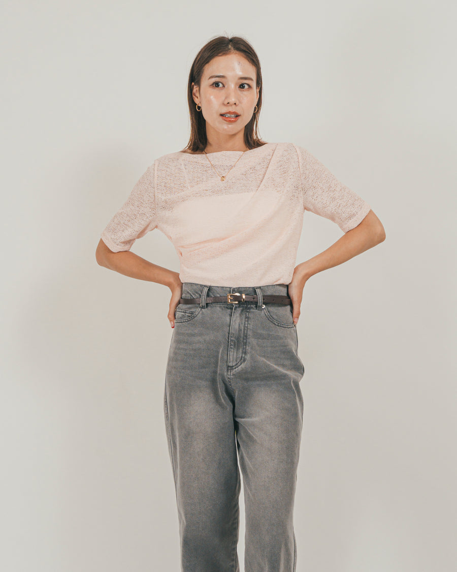［SET］カットレース ドレープTee + 接触冷感 10oz裾レースデニム（2SET）