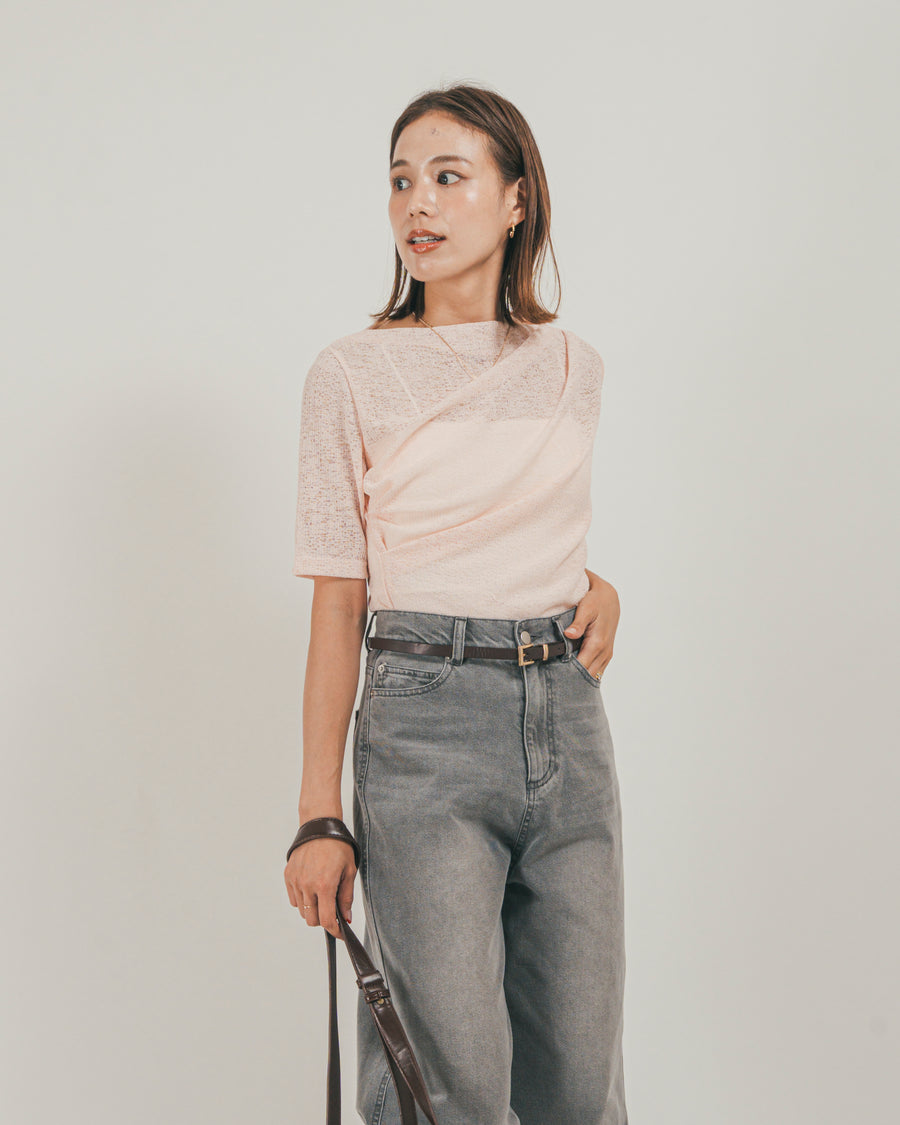 ［SET］カットレース ドレープTee + 接触冷感 10oz裾レースデニム（2SET）