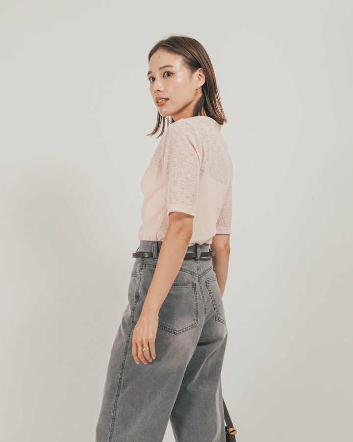 ［SET］カットレース ドレープTee + 接触冷感 10oz裾レースデニム（2SET）