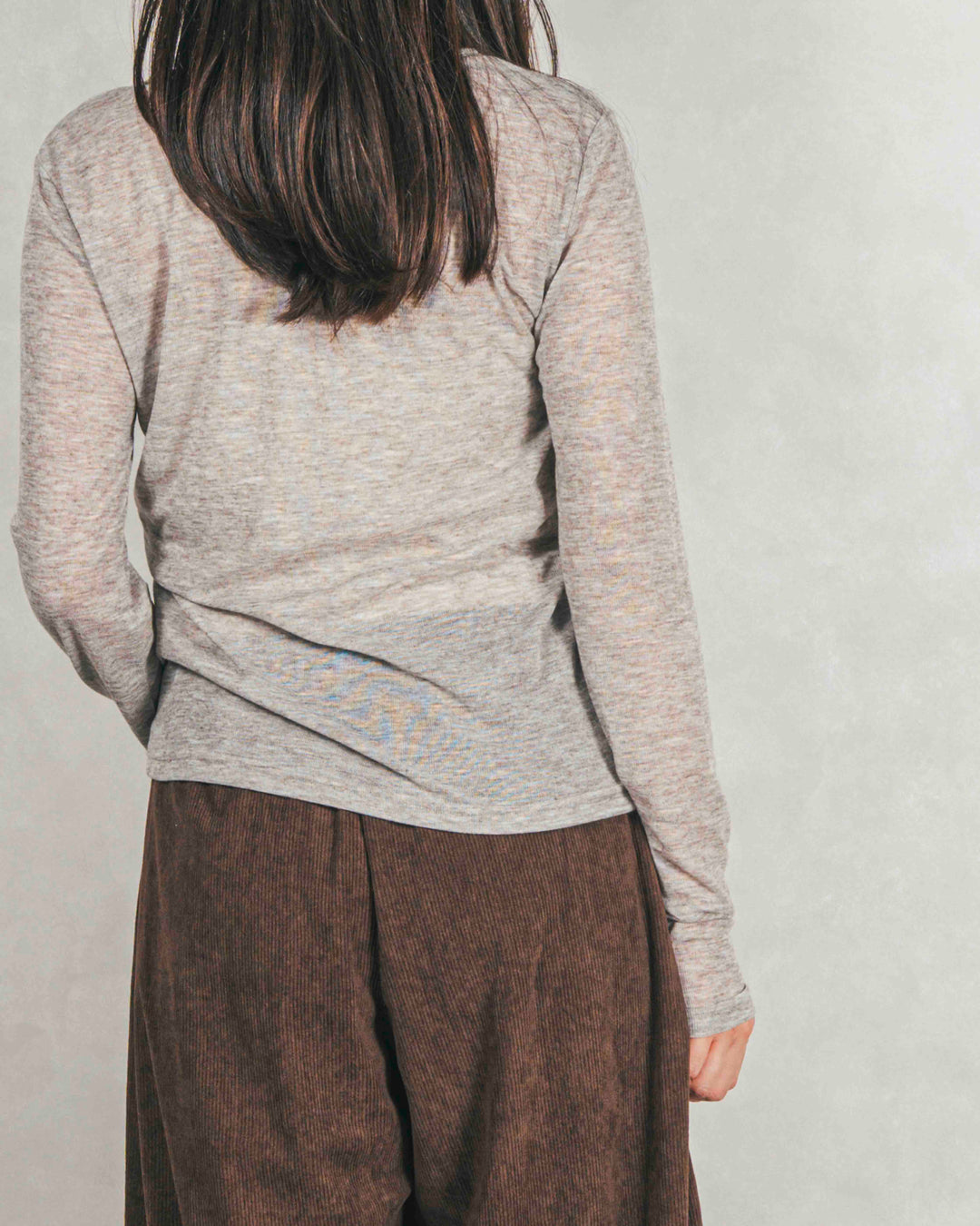 ［SET］Sheerリブヘンリーネックトップス+Sheerリブヘンリーネックトップス（2SET）