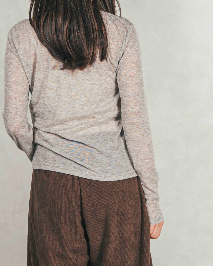 ［SET］Sheerリブヘンリーネックトップス+Sheerリブヘンリーネックトップス（2SET）