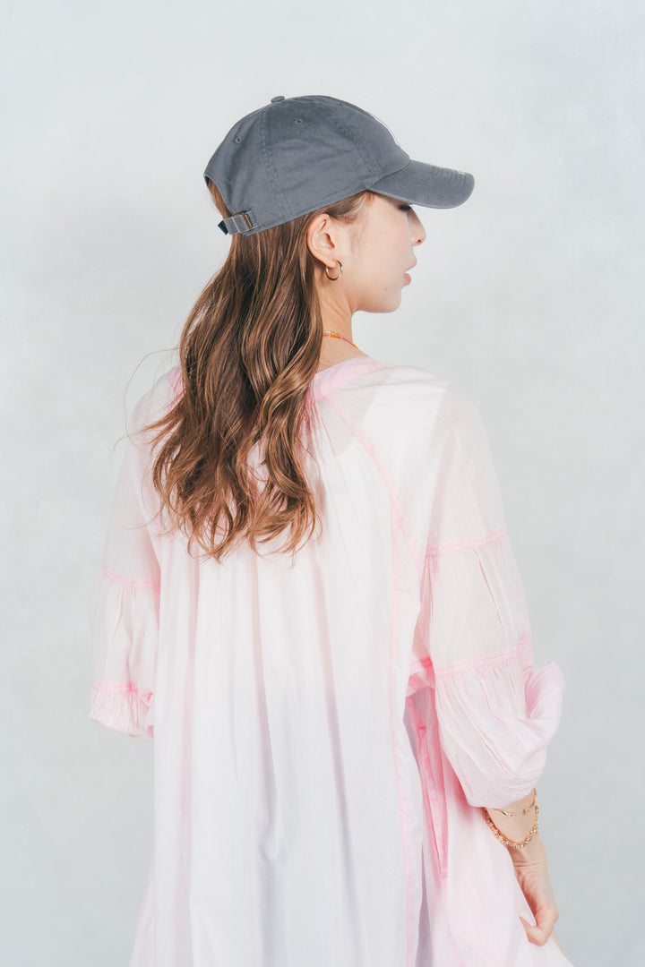 エアリーカラーシャツワンピ(FLAMINGO PINK)