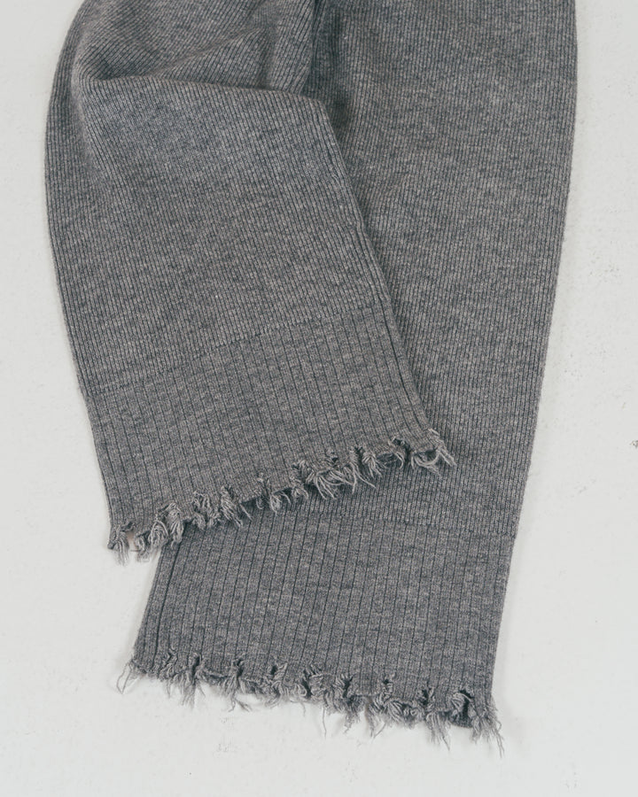 ［SET］Nuance Hem ハイネックニット + Nuance Hem ルーズニットパンツ + ストレッチレースシアートップス（3SET）