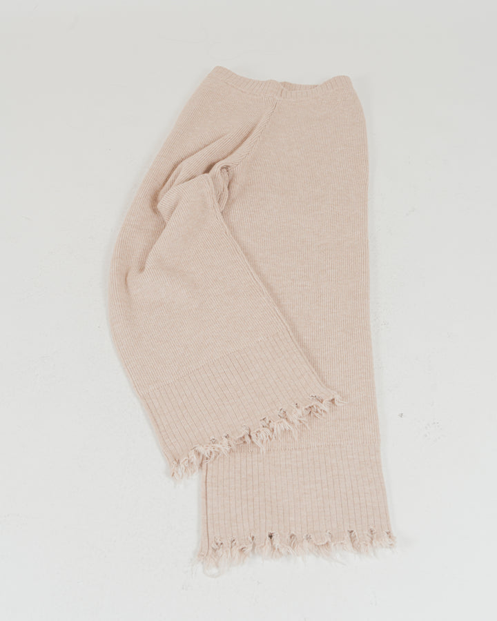 ［SET］Nuance Hem ハイネックニット + Nuance Hem ルーズニットパンツ + ストレッチレースシアートップス（3SET）