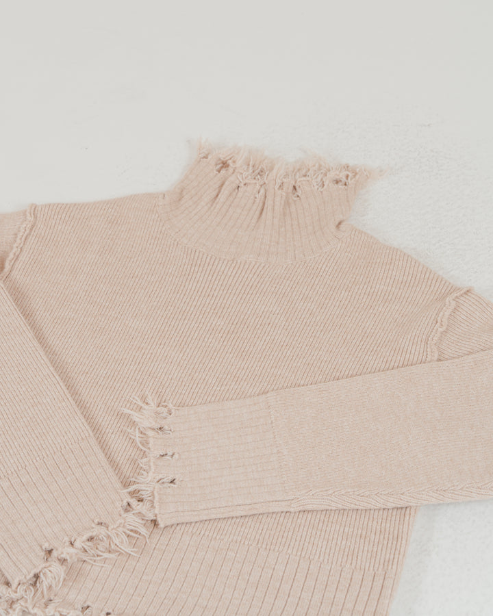 Nuance Hem ハイネックニット