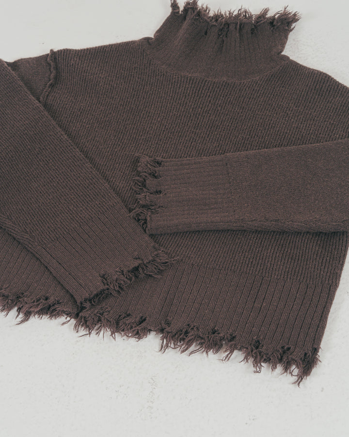 Nuance Hem ハイネックニット
