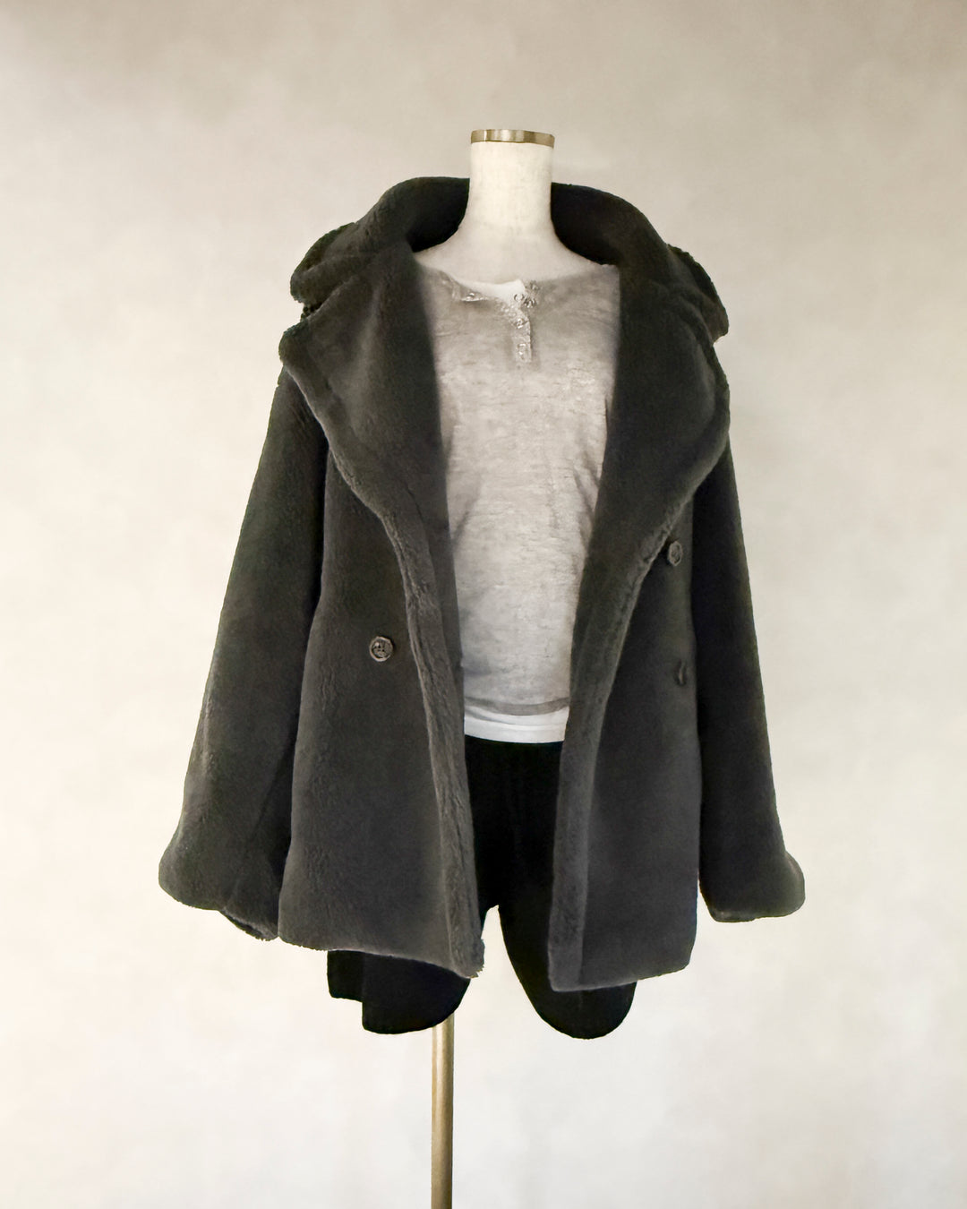 Cloudyメランジハーフパンツ (BLACK)