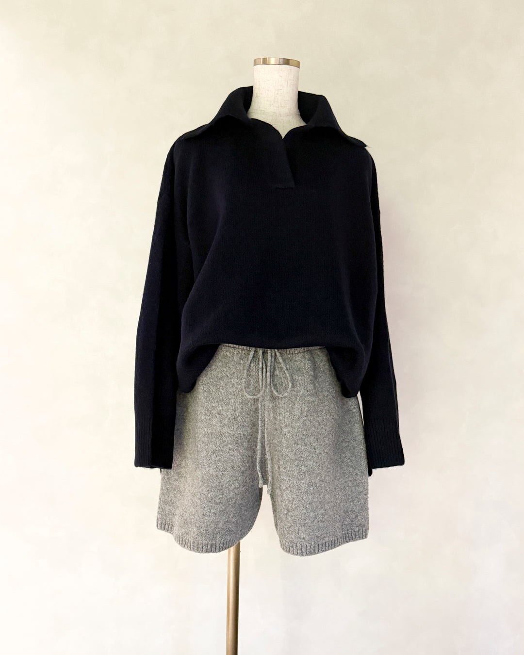 Cloudyメランジハーフパンツ (GRAY)