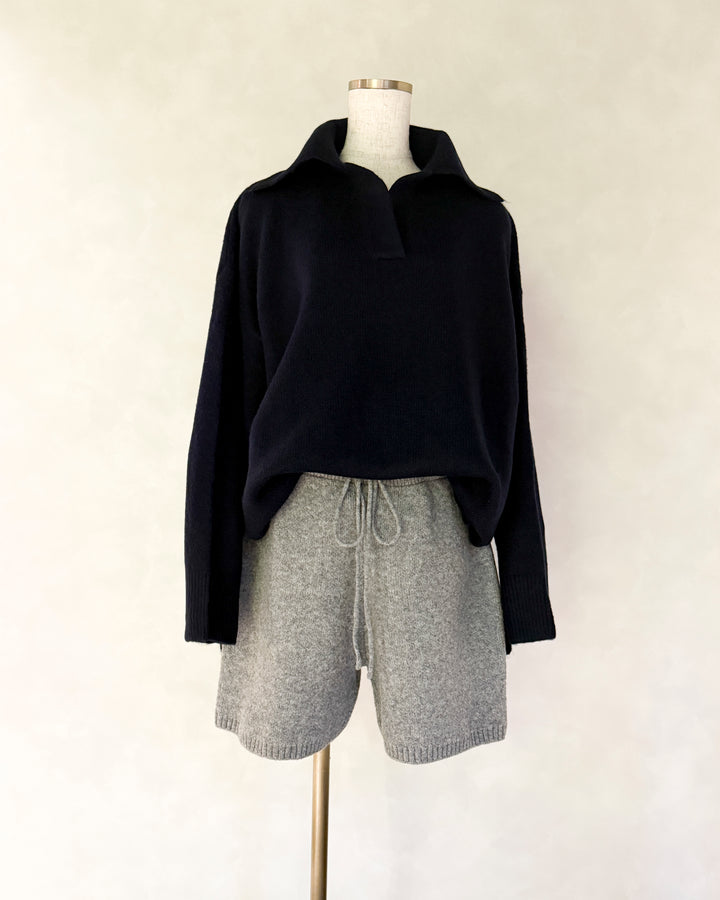 Cloudyメランジハーフパンツ (GRAY)