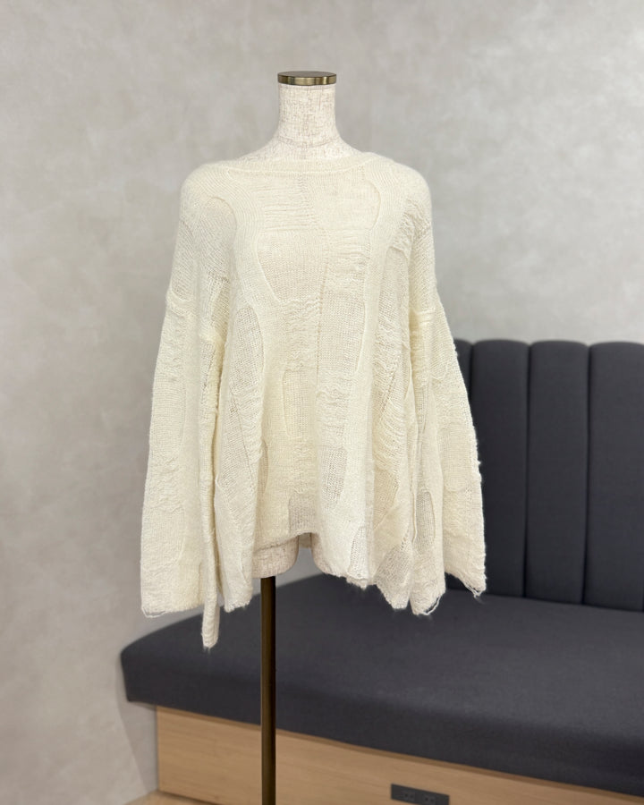 【※サンプル品】コージーオーバーサイズニット(IVORY)