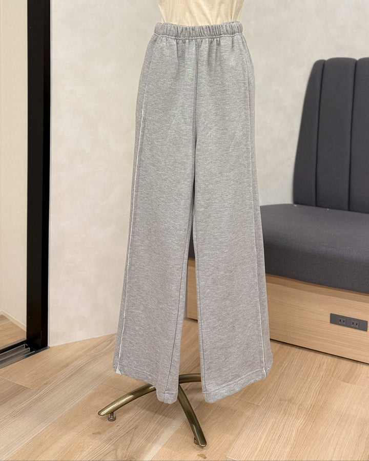 【※サンプル品】2-Way ウェーブデザインスウェットパンツ（GREY）