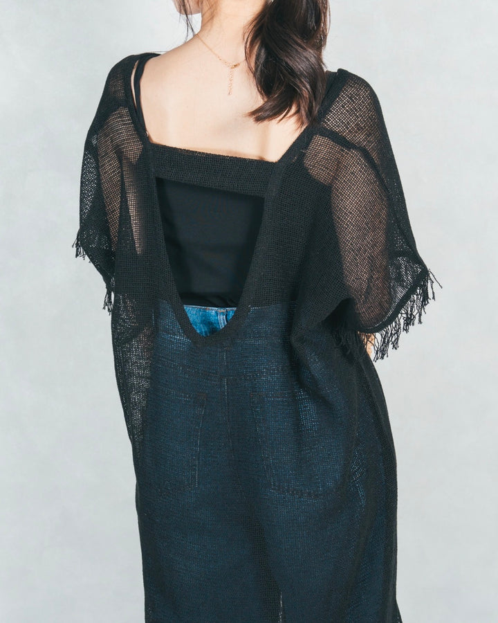 リラックスリゾートワンピ (BLACK)