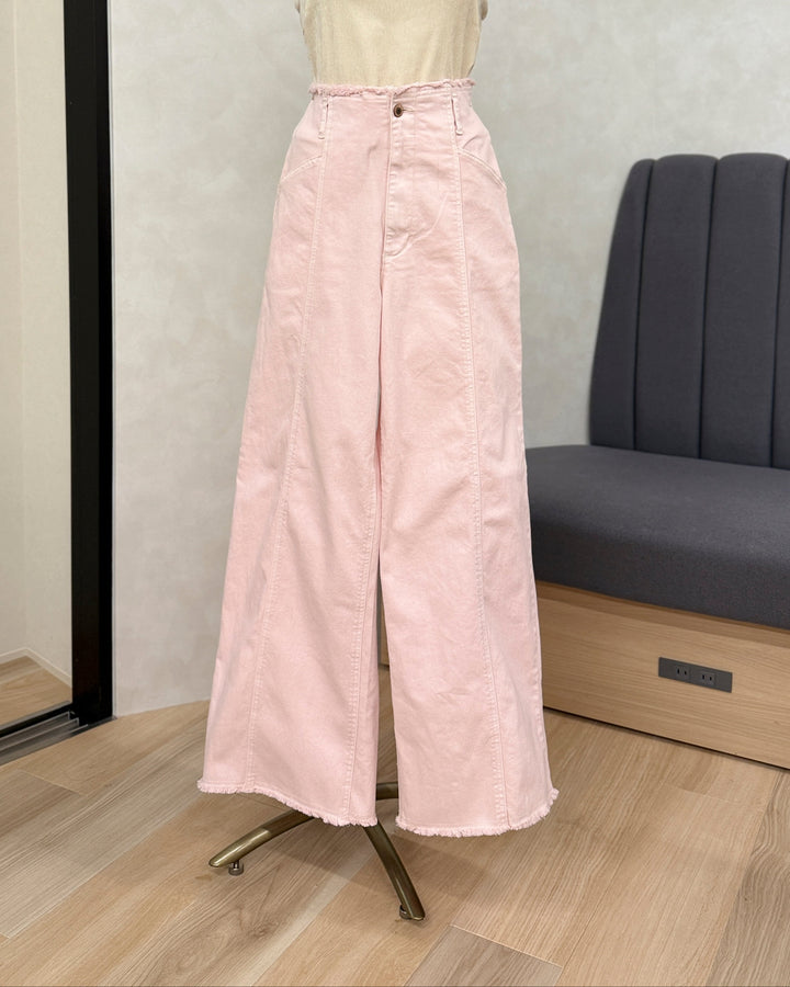 【※サンプル品】センターシーム リラックスカラーデニム (PINK)