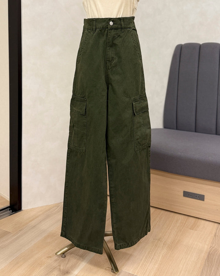 【※サンプル品】ピグメントツイルカーゴパンツ (KHAKI)